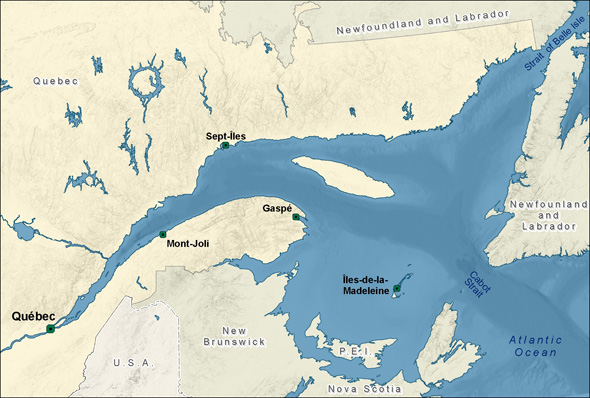 Estuary and the Gulf of St. Lawrence