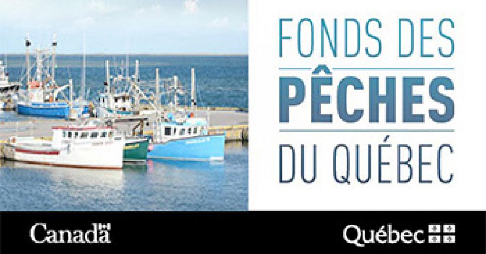 Affiche du Fonds des pêches du Québec.