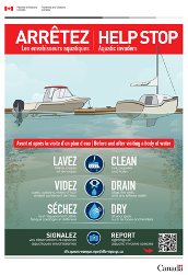 Marine environment poster for motorized boats