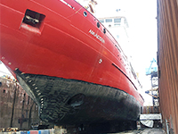 Le NGCC Amundsen en cale sèche