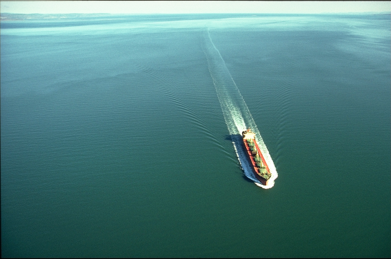 Navire commercial dans le golfe du Saint-Laurent
