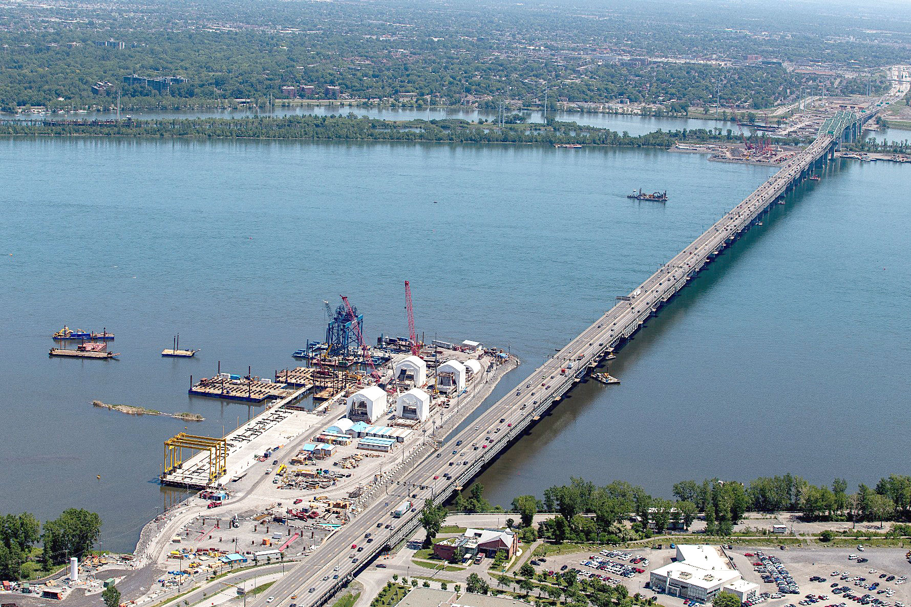 Le chantier du nouveau pont