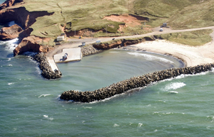 Le havre de pêche de Pointe-aux-Loups avant les travaux. 