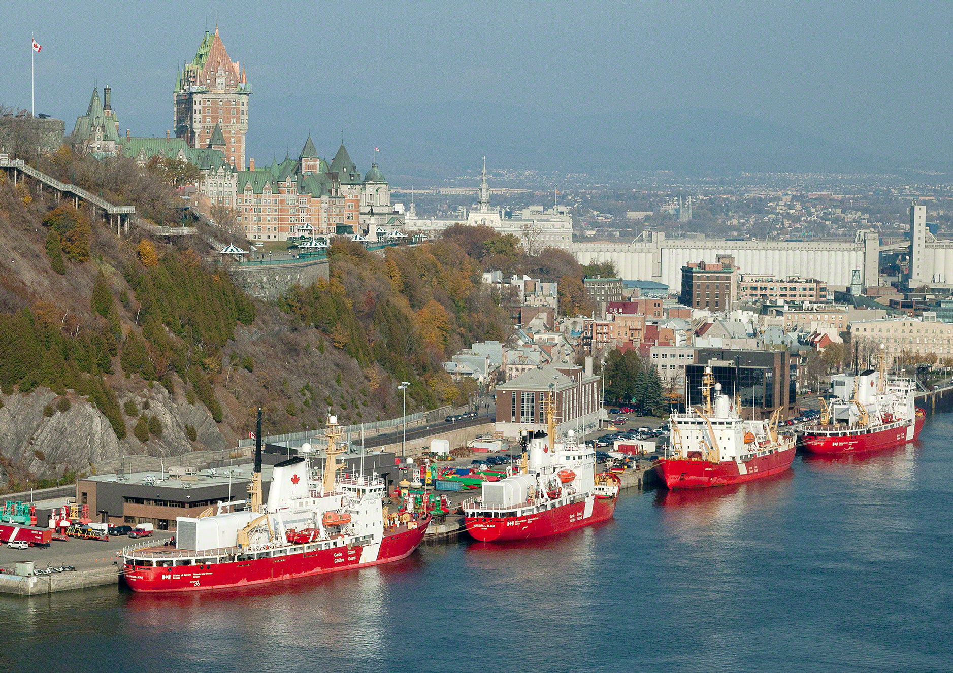 La base de la Garde côtière canadienne à Québec
