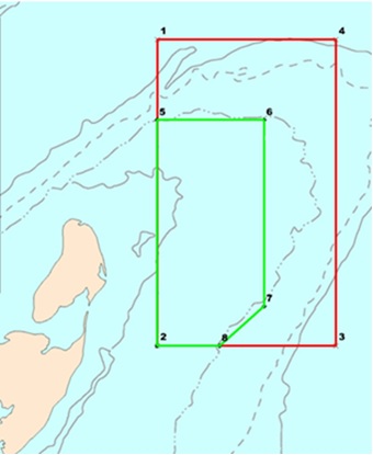 CARTE : BANC MISCOU ET PORTION OUVERTE À LA PÊCHE DU FLÉTAN ATLANTIQUE