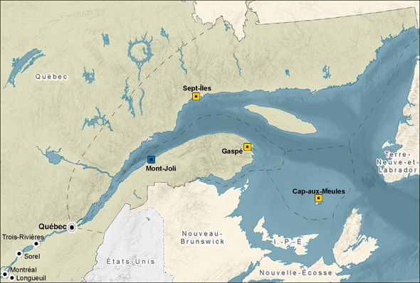 Carte - Secteus maritimes