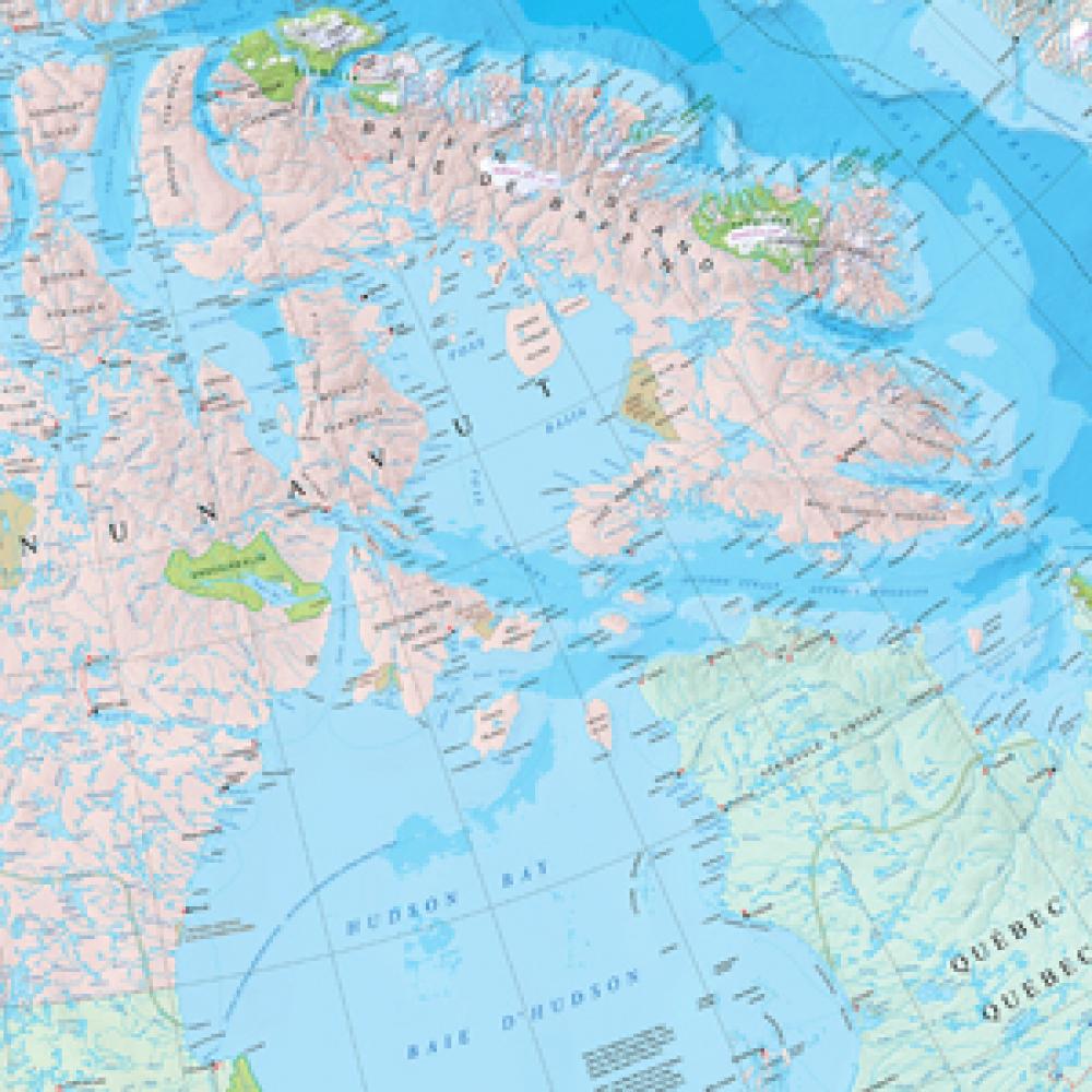 Les relevés ont été effectués sur la côte de l’île de Baffin, une partie de l’île Southampton et la zone de la baie Repulse dans le nord-ouest de la baie d’Hudson, ainsi que sur la côte sud du détroit d’Hudson et certaines parties de l’est de la baie d’Hudson et de l’île de Southampton.