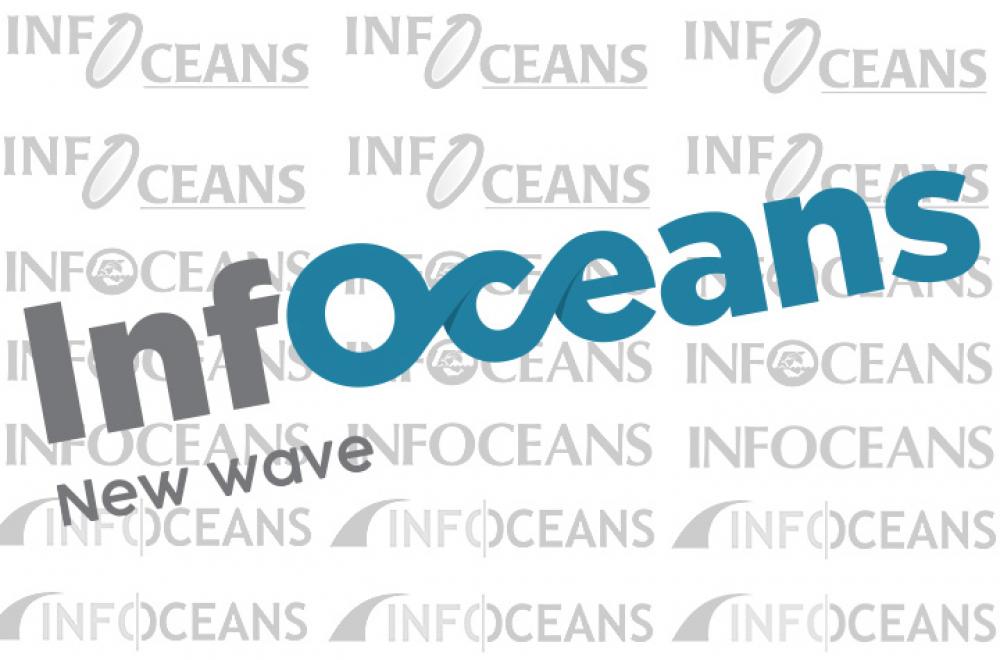 New graphic signature of Infoceans, new wave. In background, the fourth old graphic signatures.