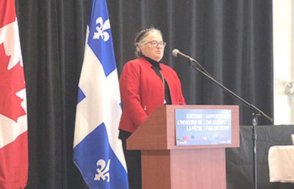 L’honorable Diane Lebouthillier, ministre du Revenu national.