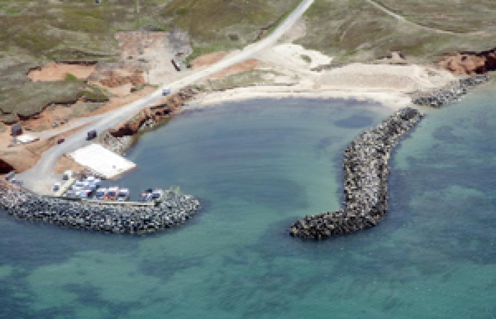 Le havre de pêche de Pointe-aux-Loups après les travaux. Tous les pêcheurs semblent satisfaits et n’ont que des commentaires positifs.